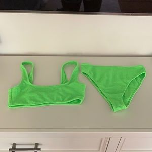 Neon Green Pacsun High Waisted Bikini